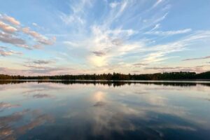 Sunrise view over Clear Lake BWCA